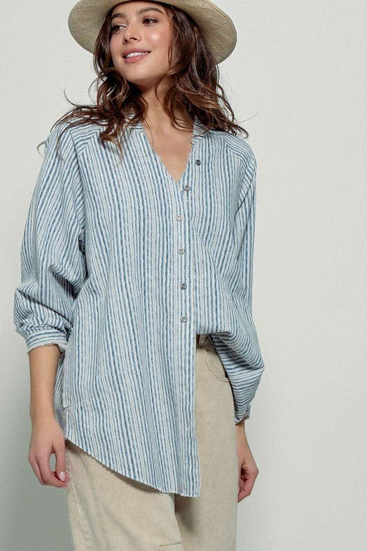 Coastal Linen Blouse