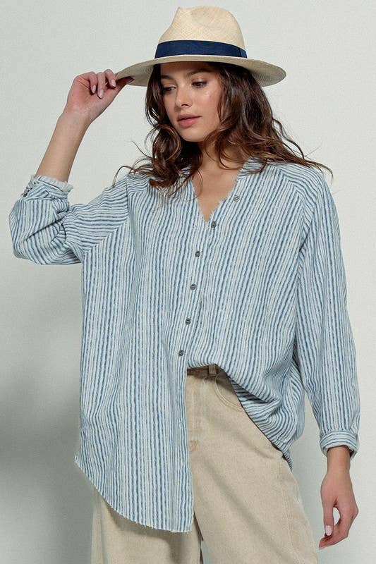 Coastal Linen Blouse
