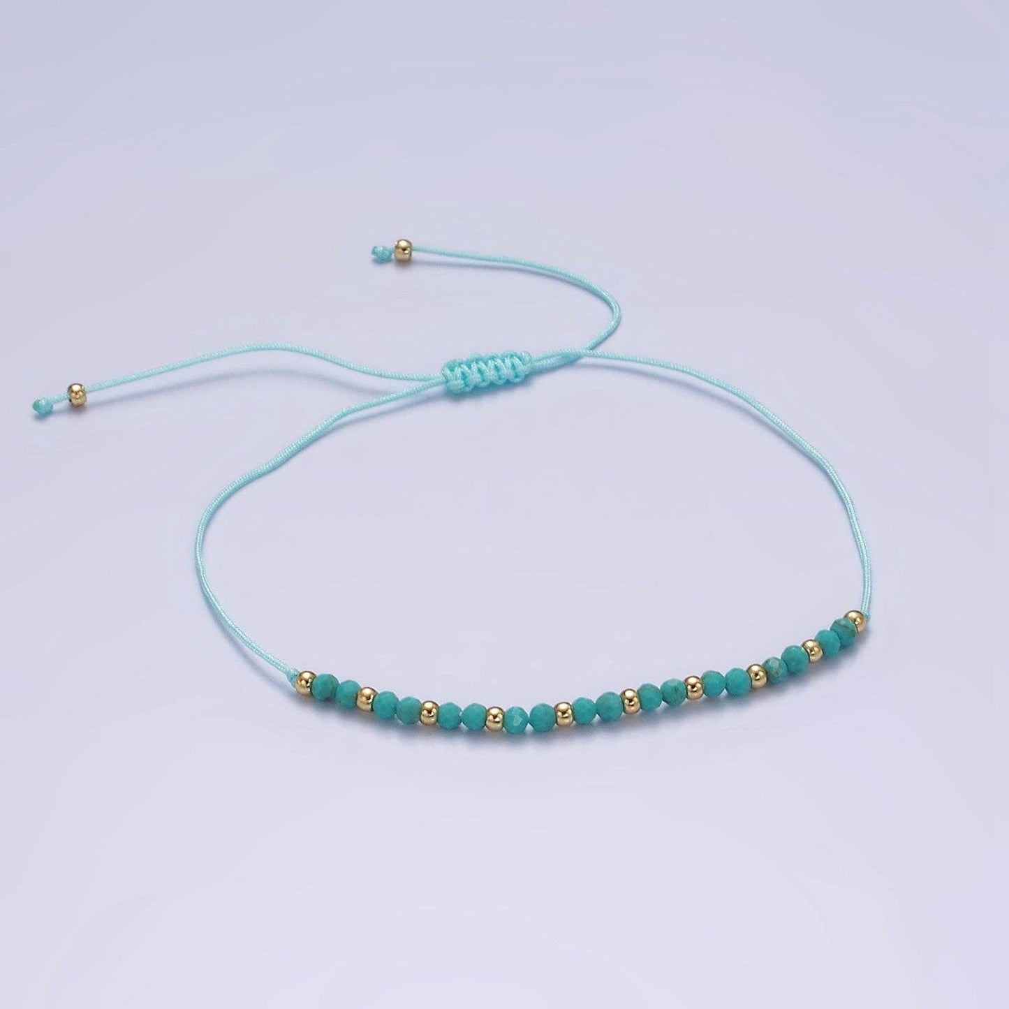 14K Gold Filled Turquoise Cord Bracelet