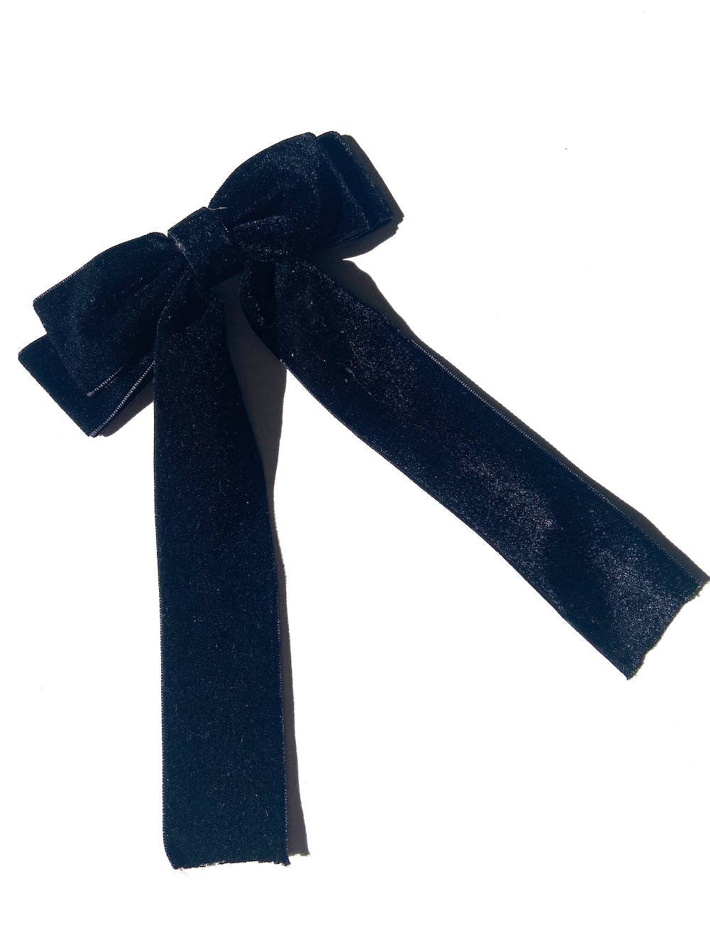 Classic Velvet Hair Bow Barrette