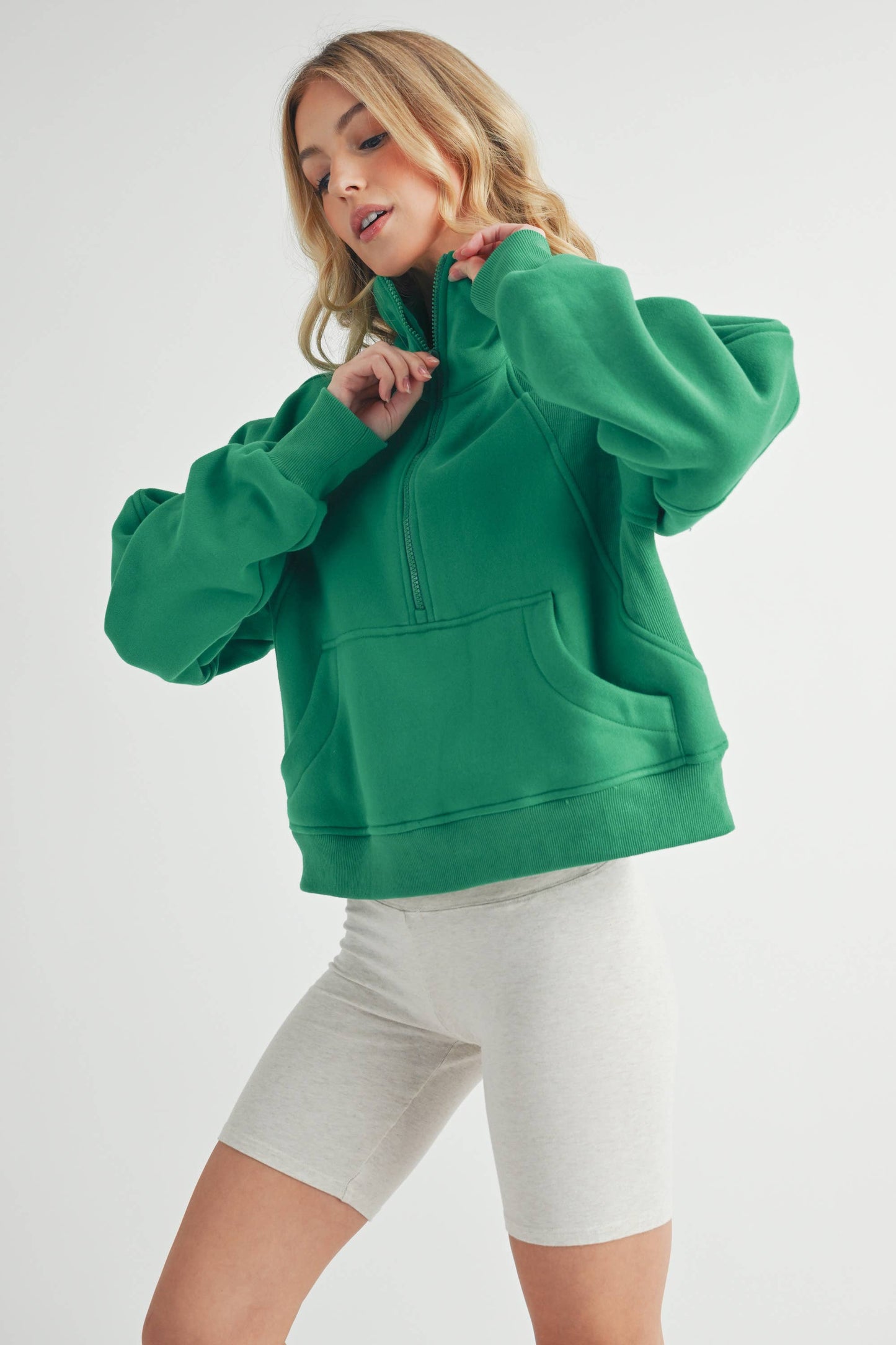 Funnel Neck Half Zip