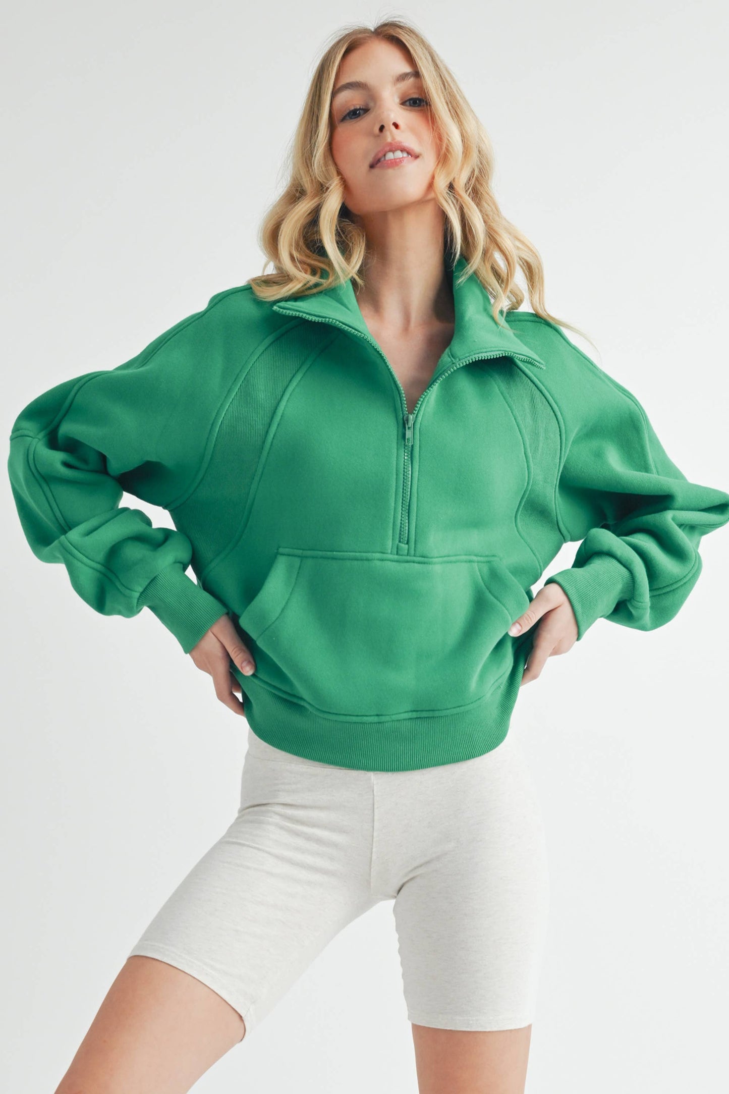 Funnel Neck Half Zip