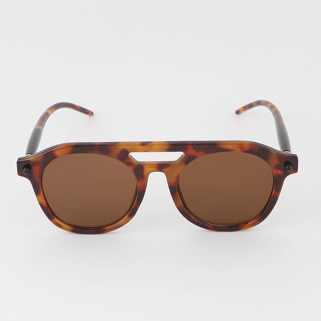 Two Toned Tortoise Aviator Sunglasses