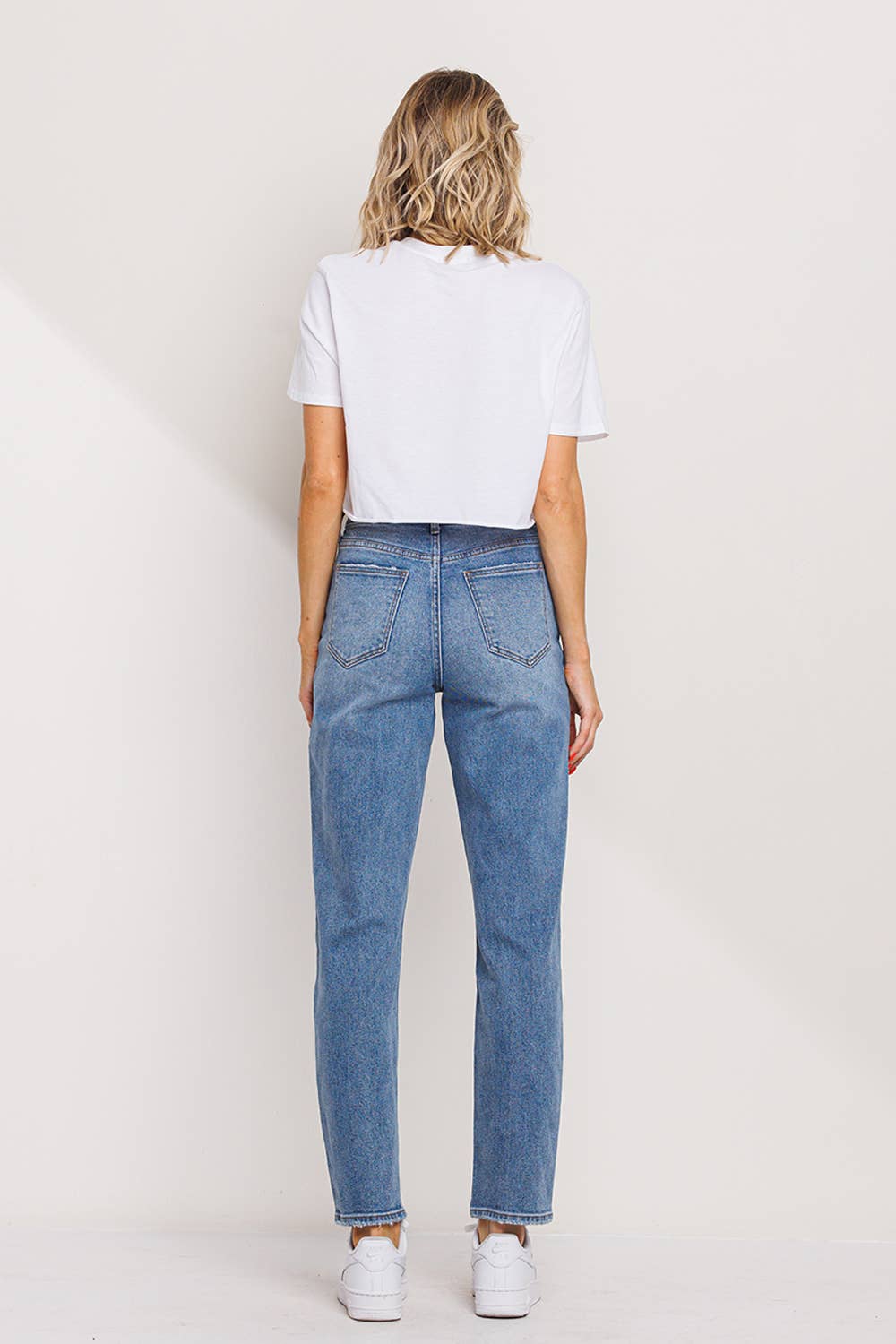 High Rise Tapered Mom Jeans