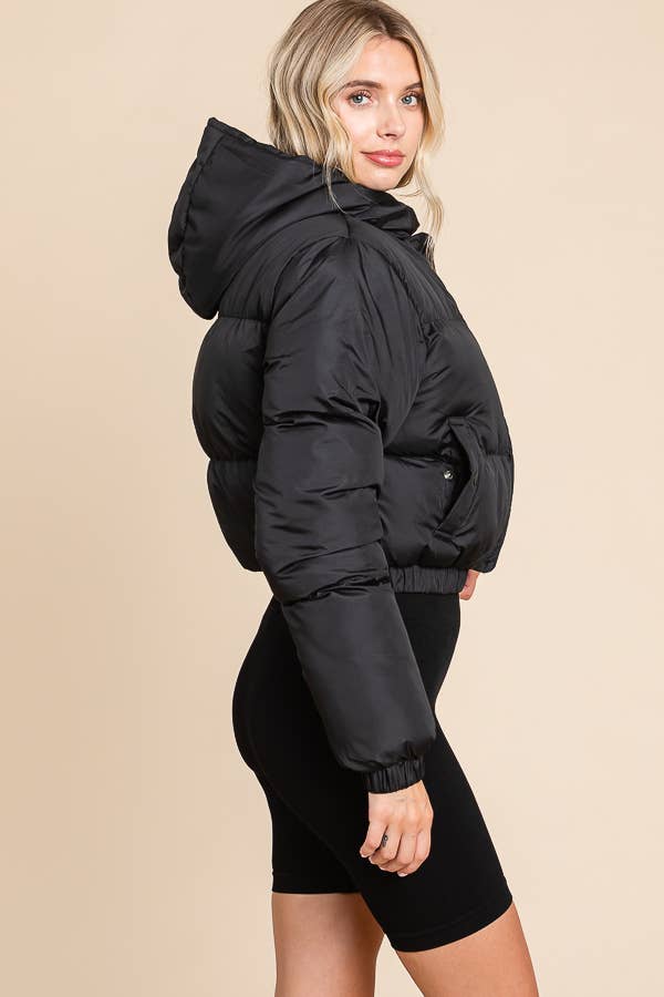 HOODIE PUFFER WITH POCKETS