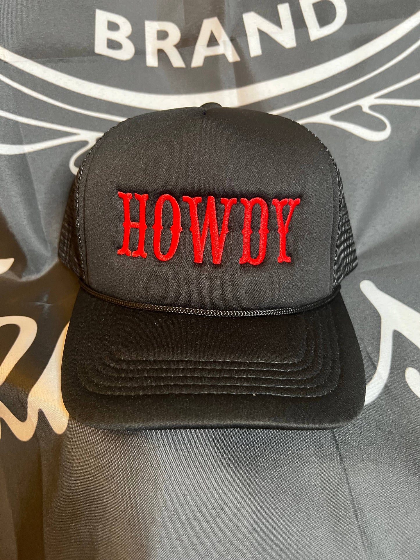 Howdy Embroidered Trucker Hat