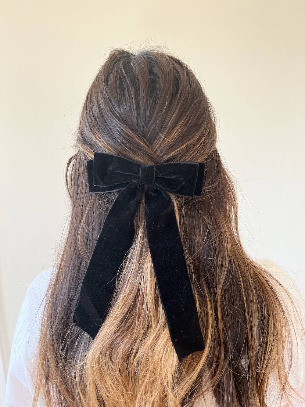 Classic Velvet Hair Bow Barrette