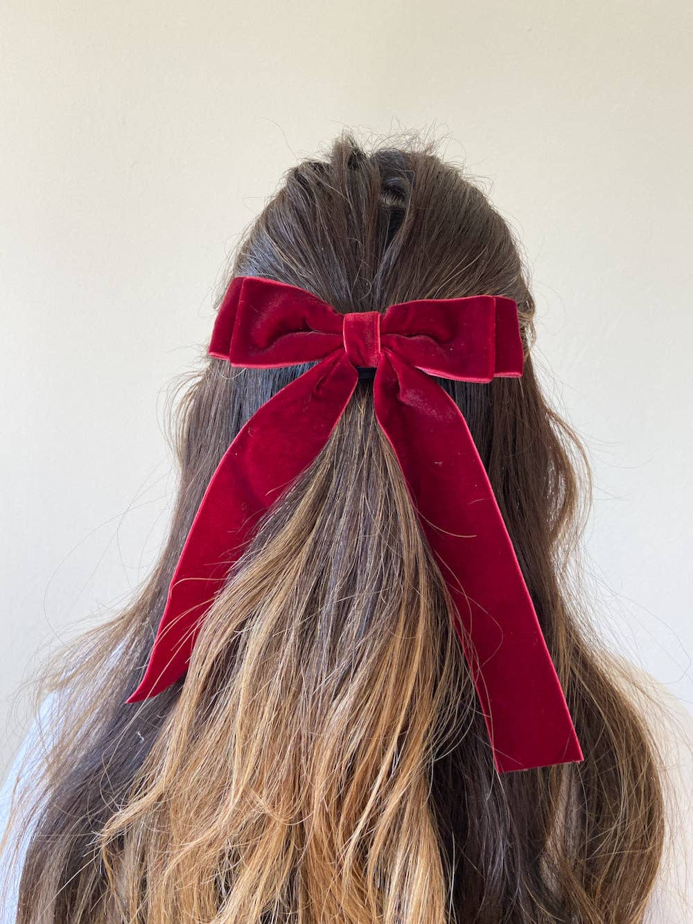 Classic Velvet Hair Bow Barrette