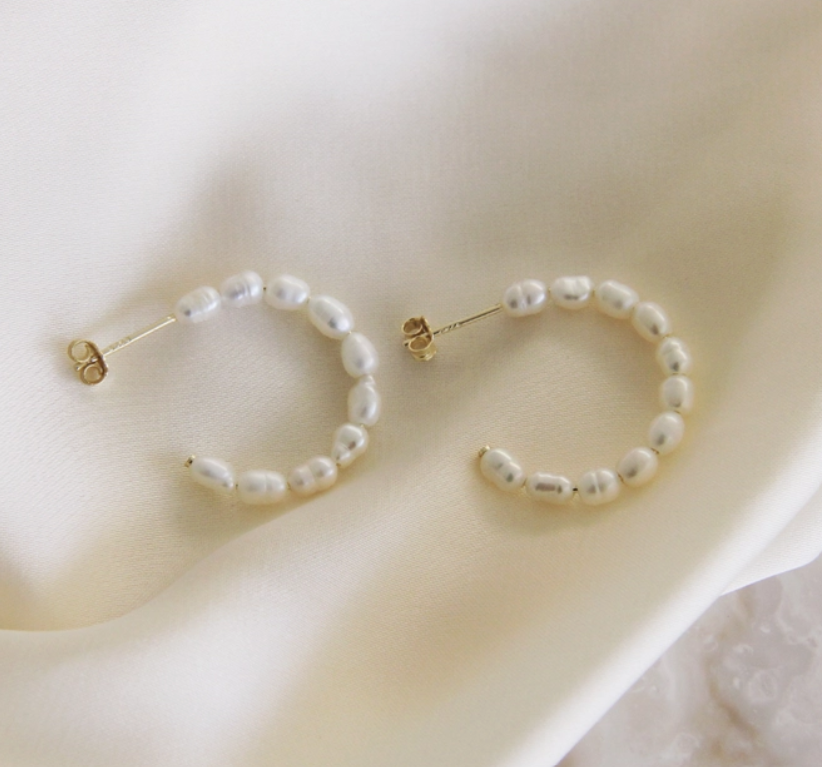 Pearl Hoops