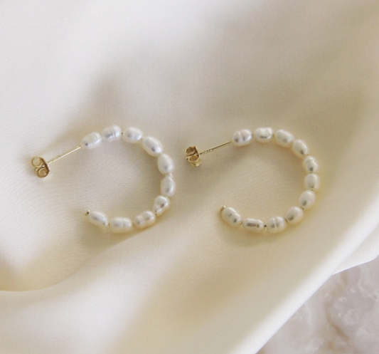 Pearl Hoops