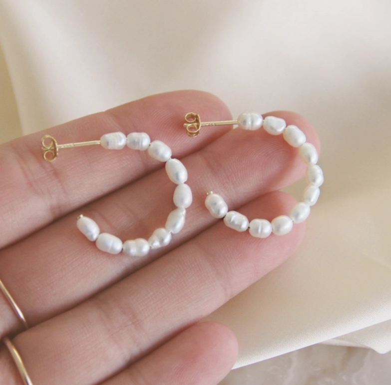 Pearl Hoops