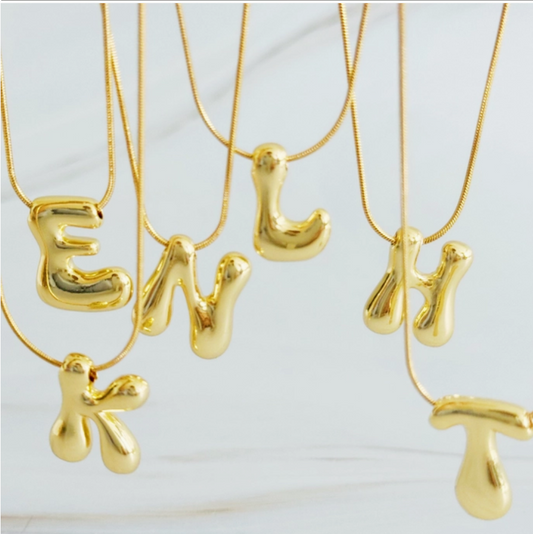 Bubble Letter Necklace