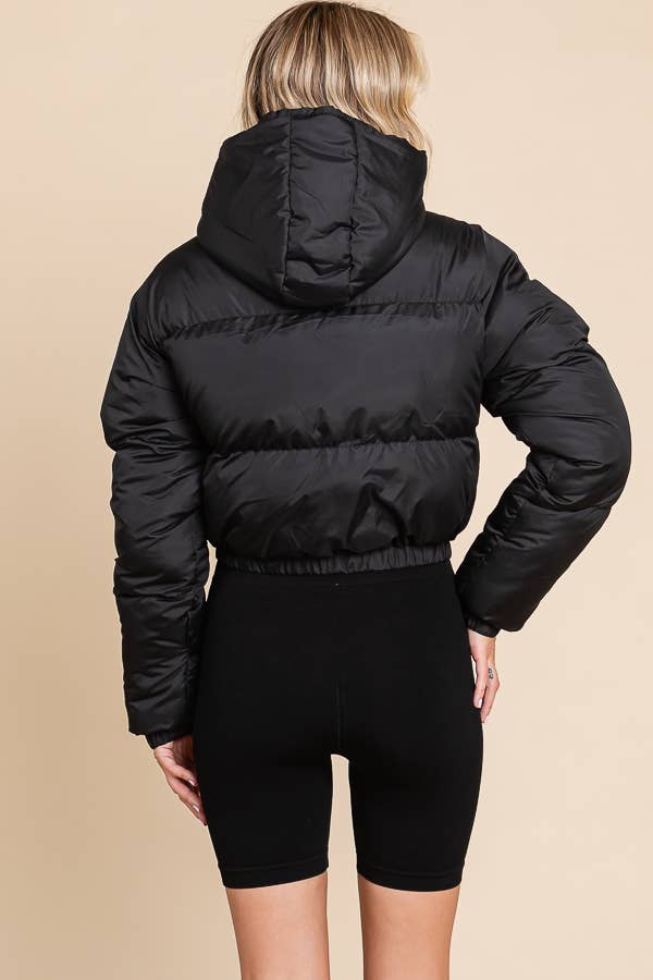 HOODIE PUFFER WITH POCKETS