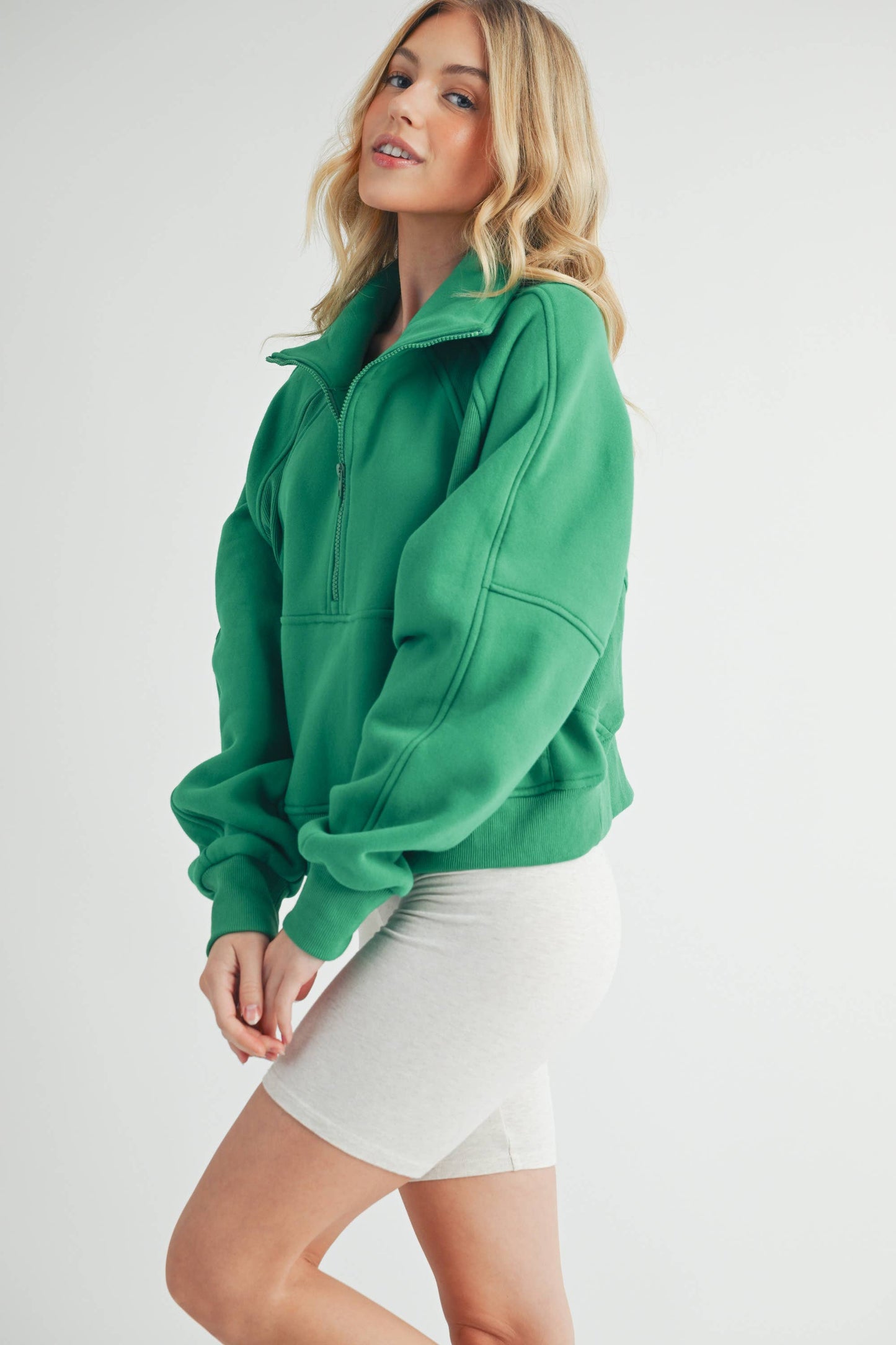 Funnel Neck Half Zip