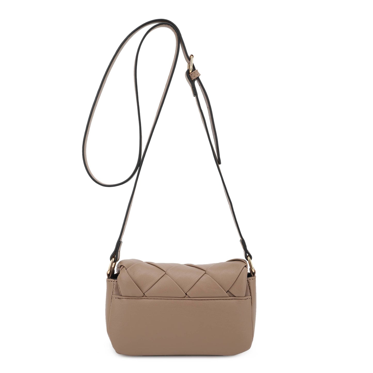 Emily Mini Woven Flap Crossbody Bag