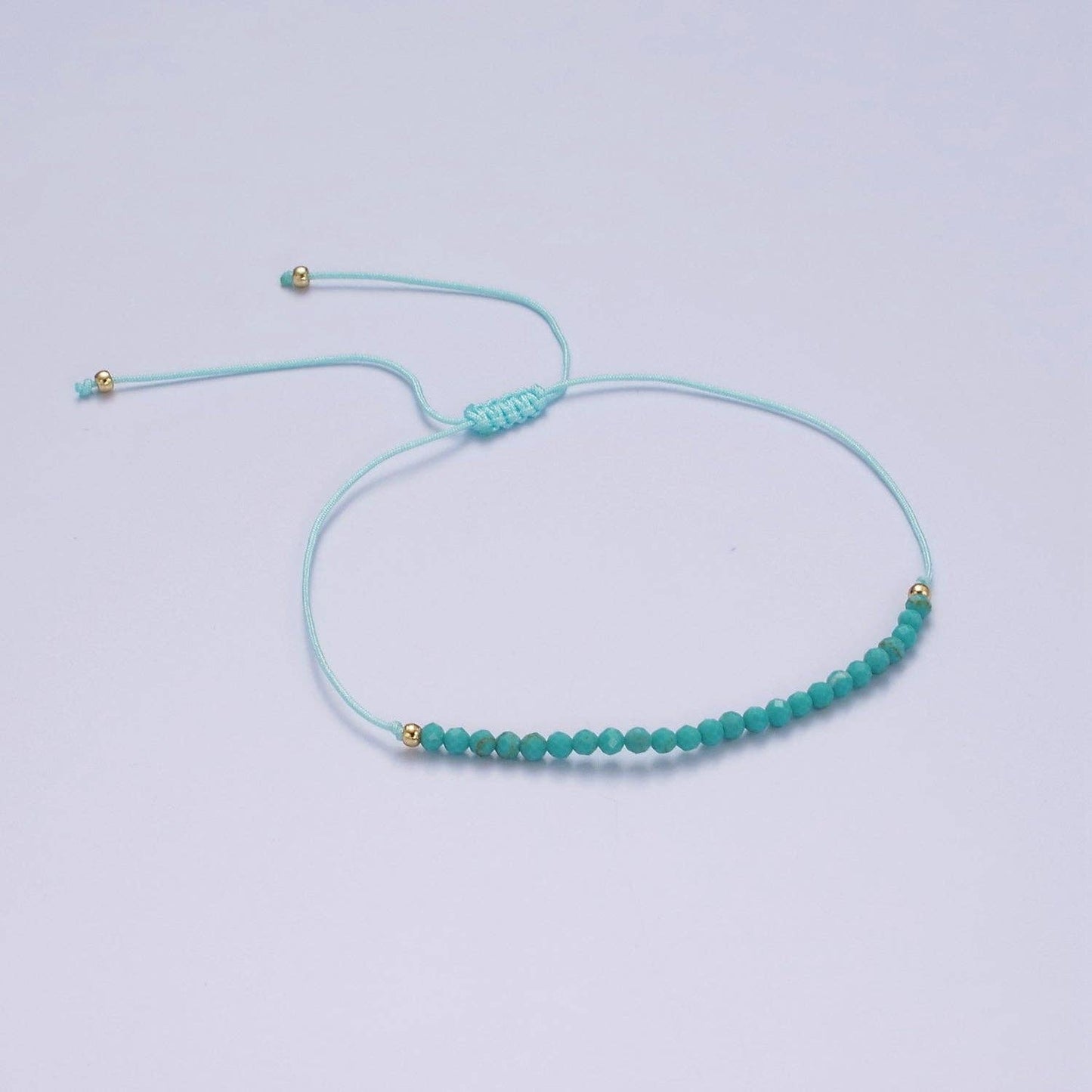 14K Gold Filled Turquoise Cord Bracelet