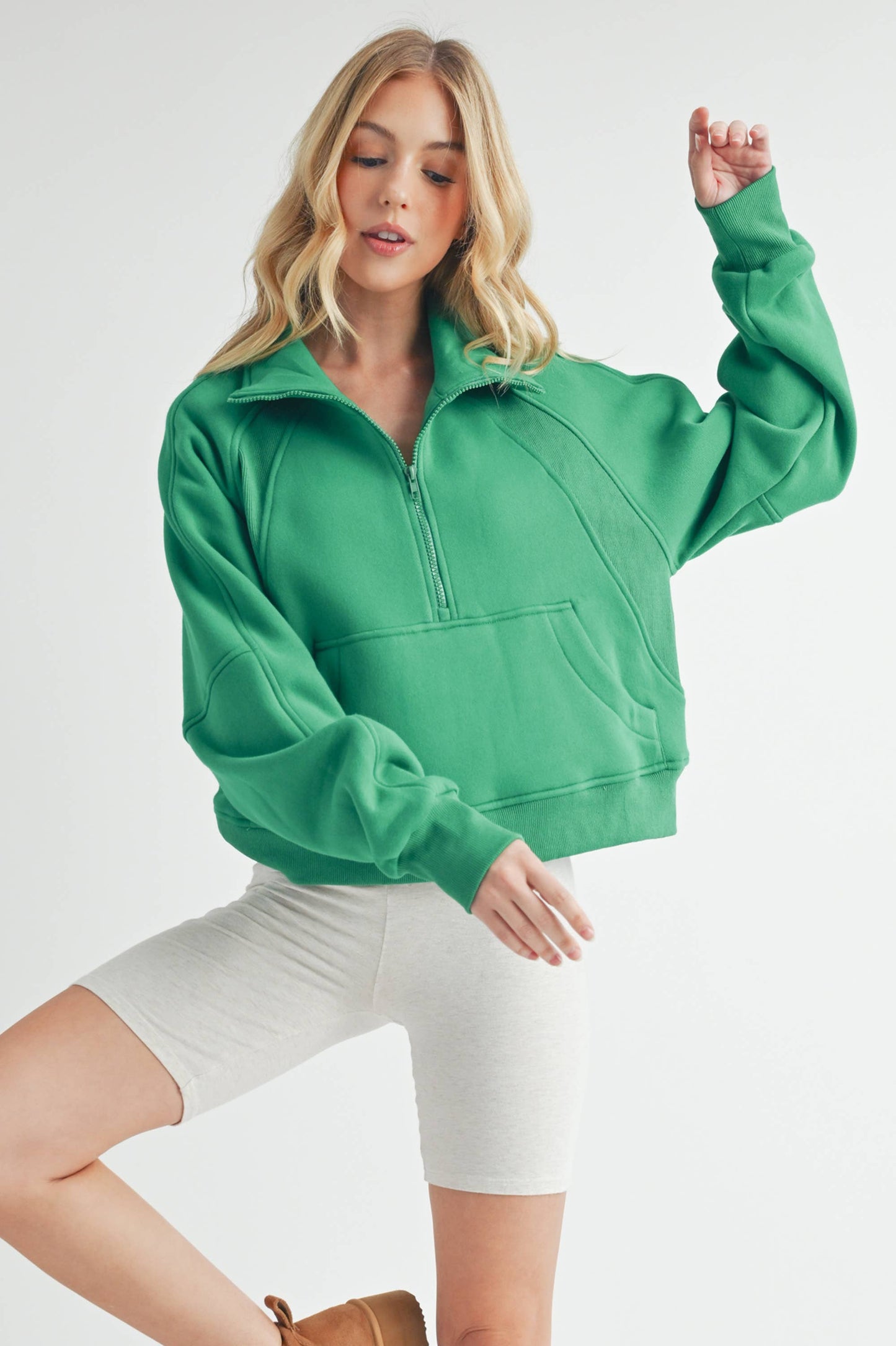 Funnel Neck Half Zip